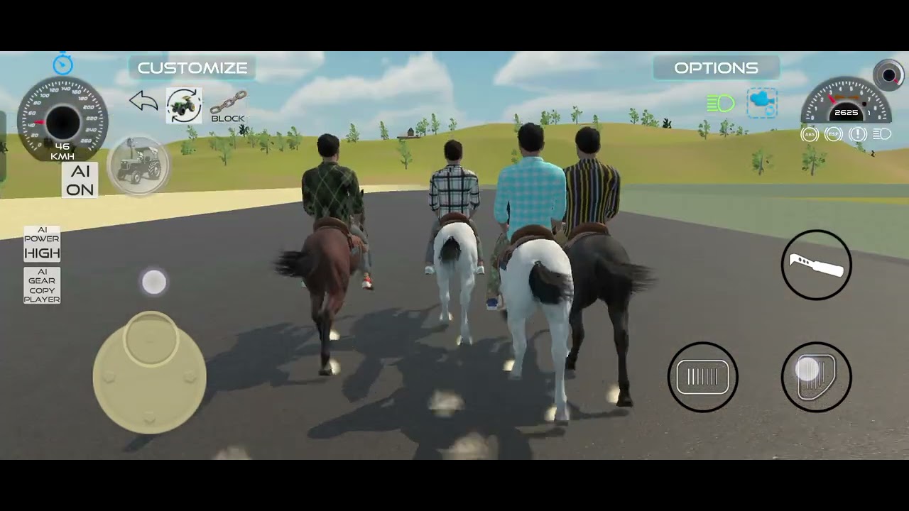 Horse racing Indian vehicle 3D 😘