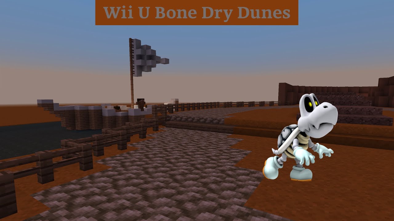 Mario Kart Minecraft - Wii U Bone Dry Dunes