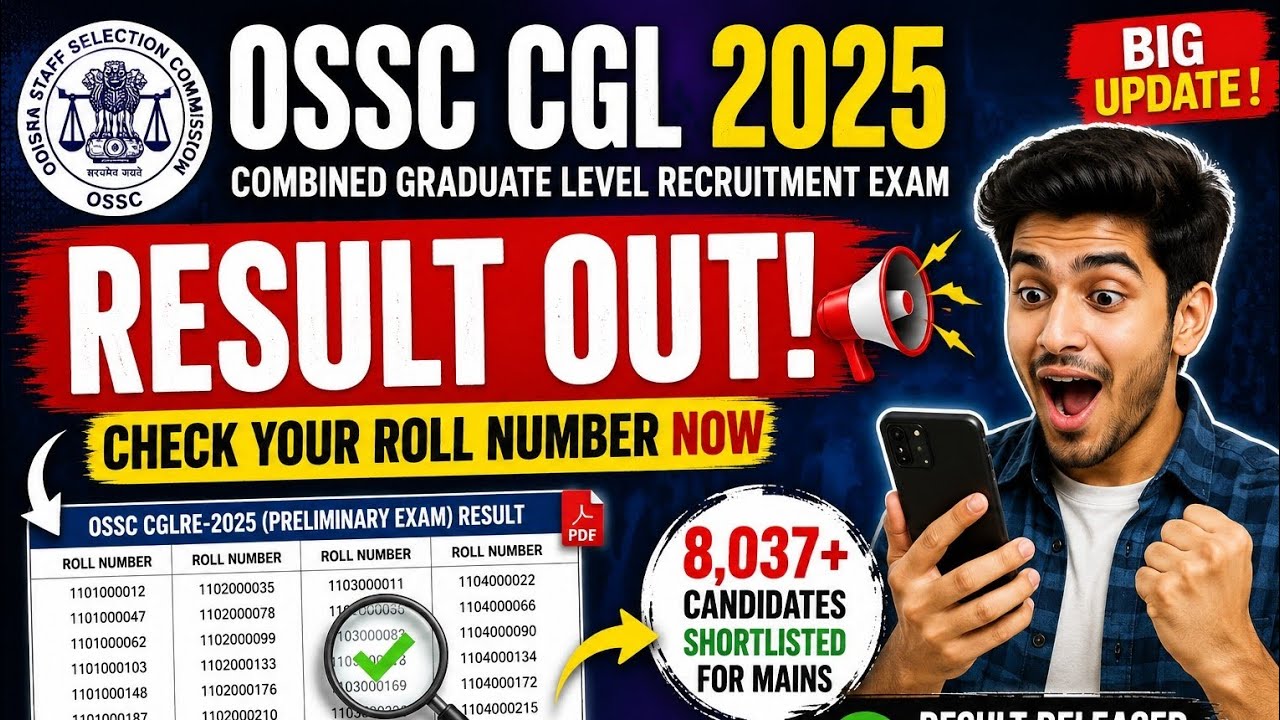 ||OSSC CGL Prelims 2026 Result Out🔥|| Check Details |Cut Off |Odisha CGL Results 2026#examslearnings