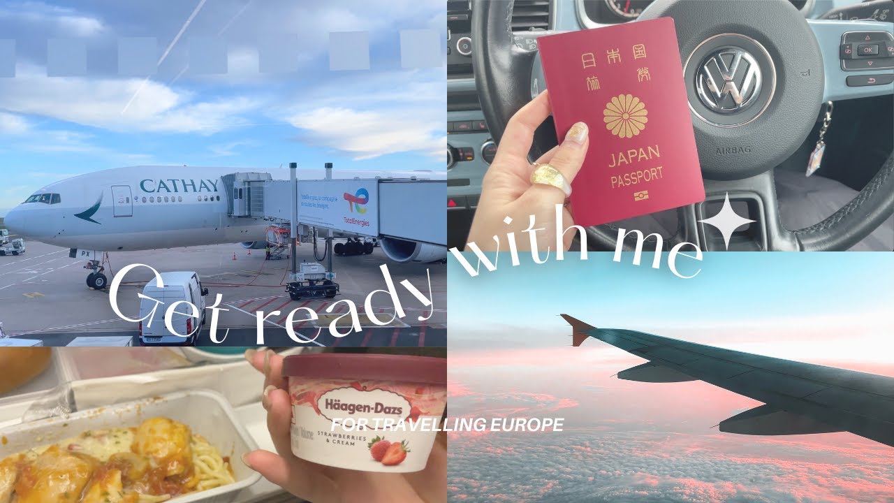 Get ready with me for traveling Europe | ヨーロッパ旅へ向けてパスポート申請から出国まで✈︎