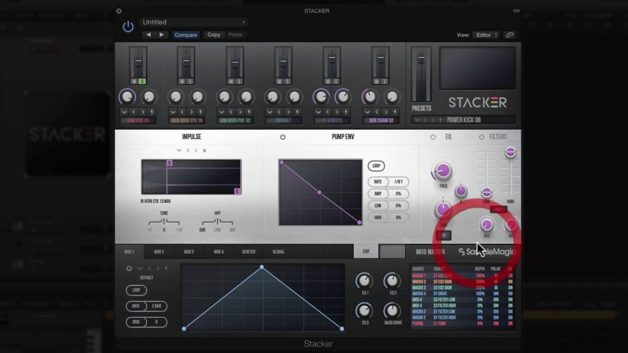 Stacker (Drum Designer) from Sample Magic - First Look