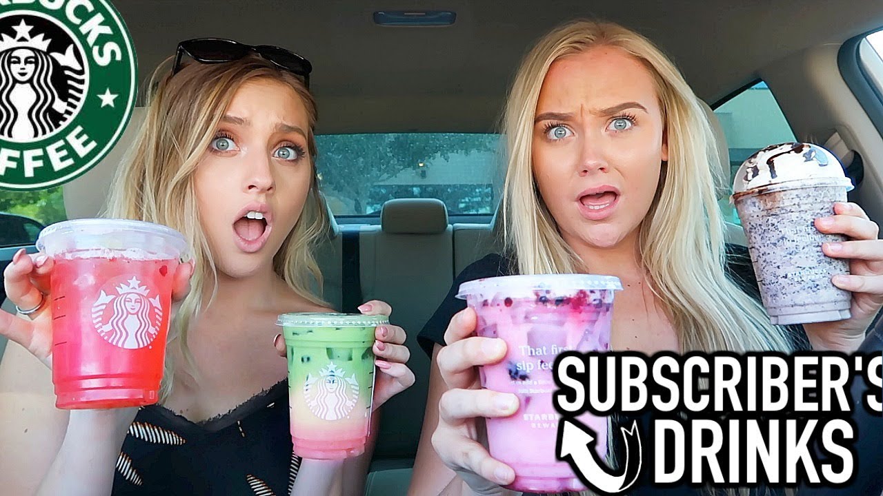 Letting My SUBSCRIBERS Pick My STARBUCKS Drink with Courtney Raine