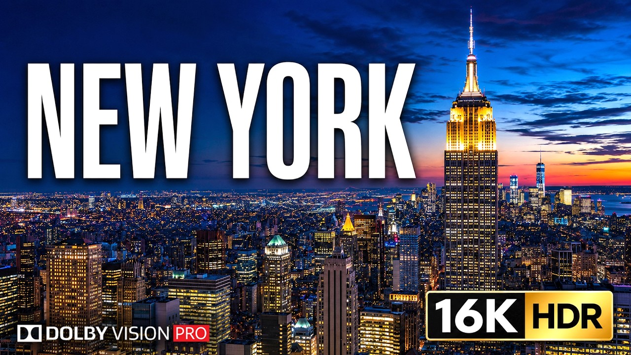 New York City in 16K HDR | Cinematic NYC & Ultimate Display Test (4K Video &bull; 8K Ultra HD TV)