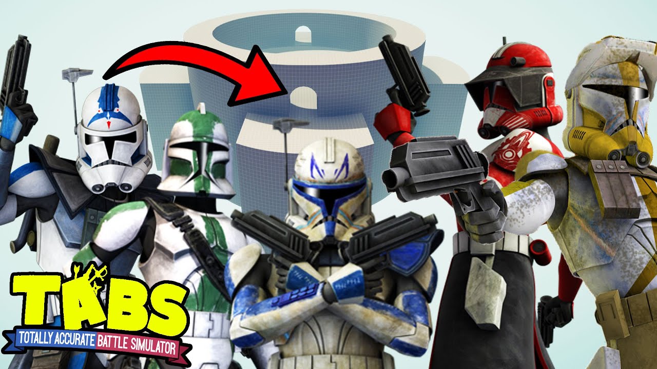 TABS Every CLONE COMMANDER Battle Royale! - Totally Accurate Battle Simulator: Star Wars Mod
