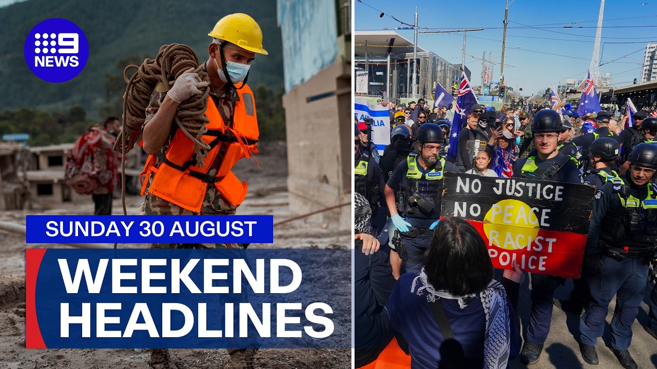 Death toll climbs in Nepal; Protesters clash in Melbourne CBD | 9 News Australia