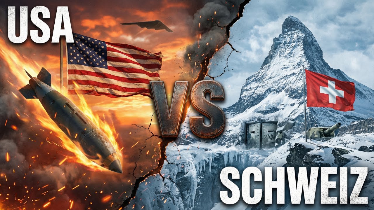 🇨🇭 Schweiz vs. 🇺🇸 USA  Kann der Bunker Buster den Gotthard knacken (Szenario)