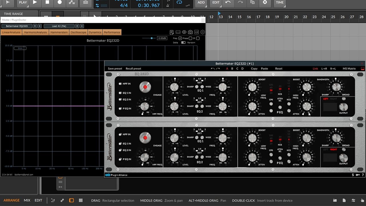 Bettermaker EQ232D Plugin Quick Start Guide