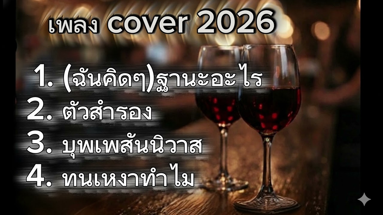 รวมเพลง cover 2026:(ฉันคิดๆ)ฐานะอะไร : ตัวสำรอง : บุพเพสันนิวาส : ทนเหงาทำไม
