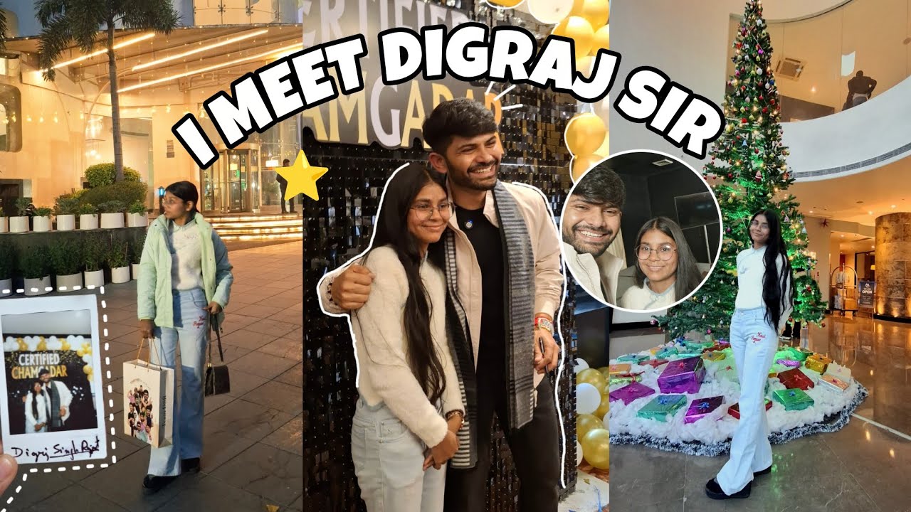 I Met Digraj Sir😍| Full vlog |CBSE Class 10 Student Motivation #meetup #digrajsinghrajput 