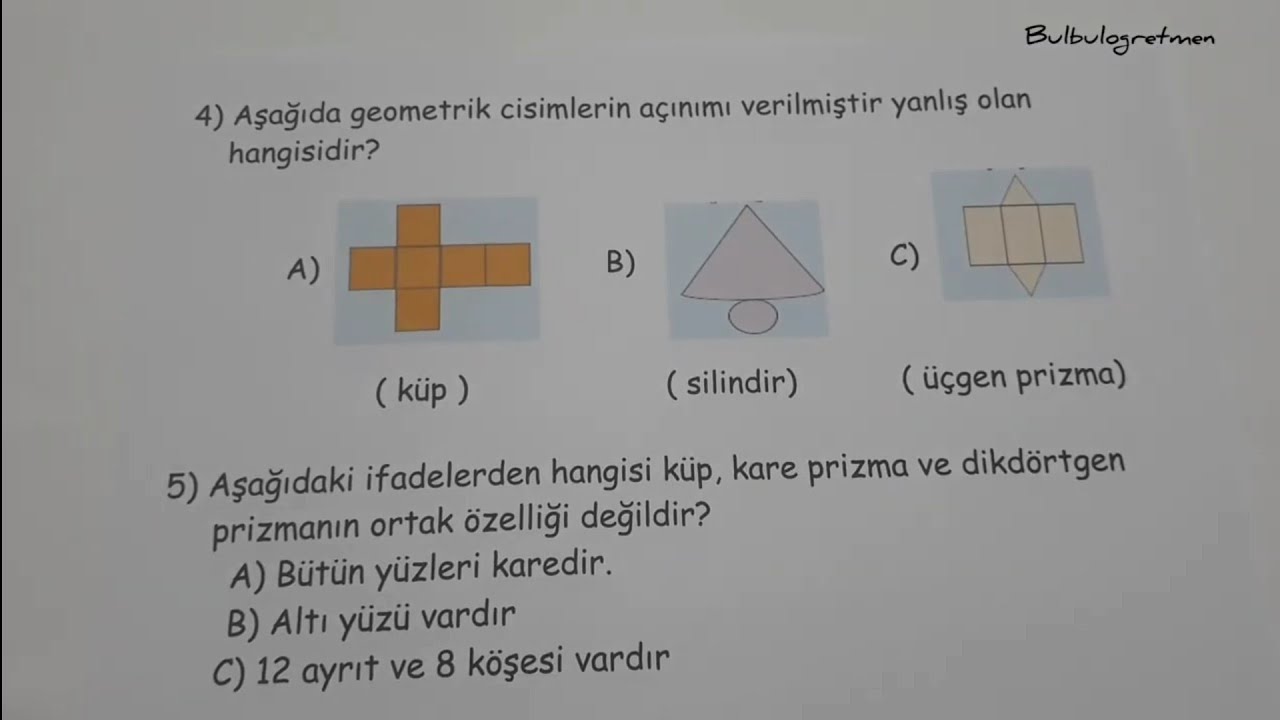3.sınıf geometrik cisimler  @Bulbulogretmen  #matematik #3sınıf #geometri #school