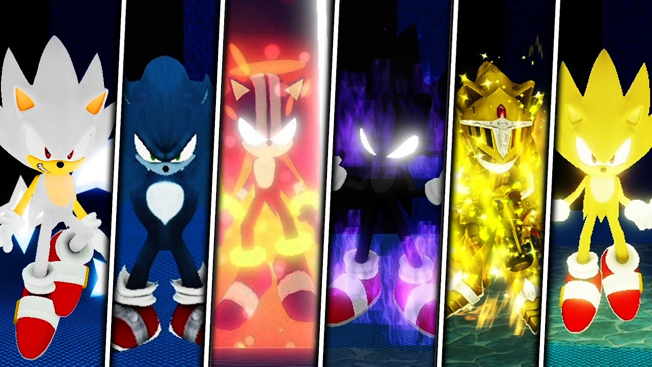 ALL Sonic Forms In Sonic Universe RP Showcase Roblox