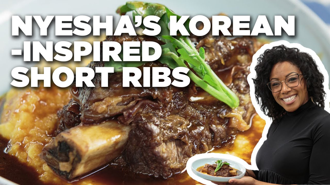 Korean-Inspired Braised Short Ribs with Nyesha Arrington | The Kitchen | Food Network