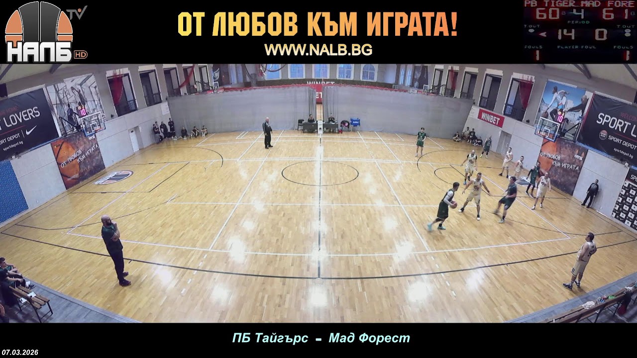 НАЛБ (LIVE): ПБ Тайгърс — Мад Форест