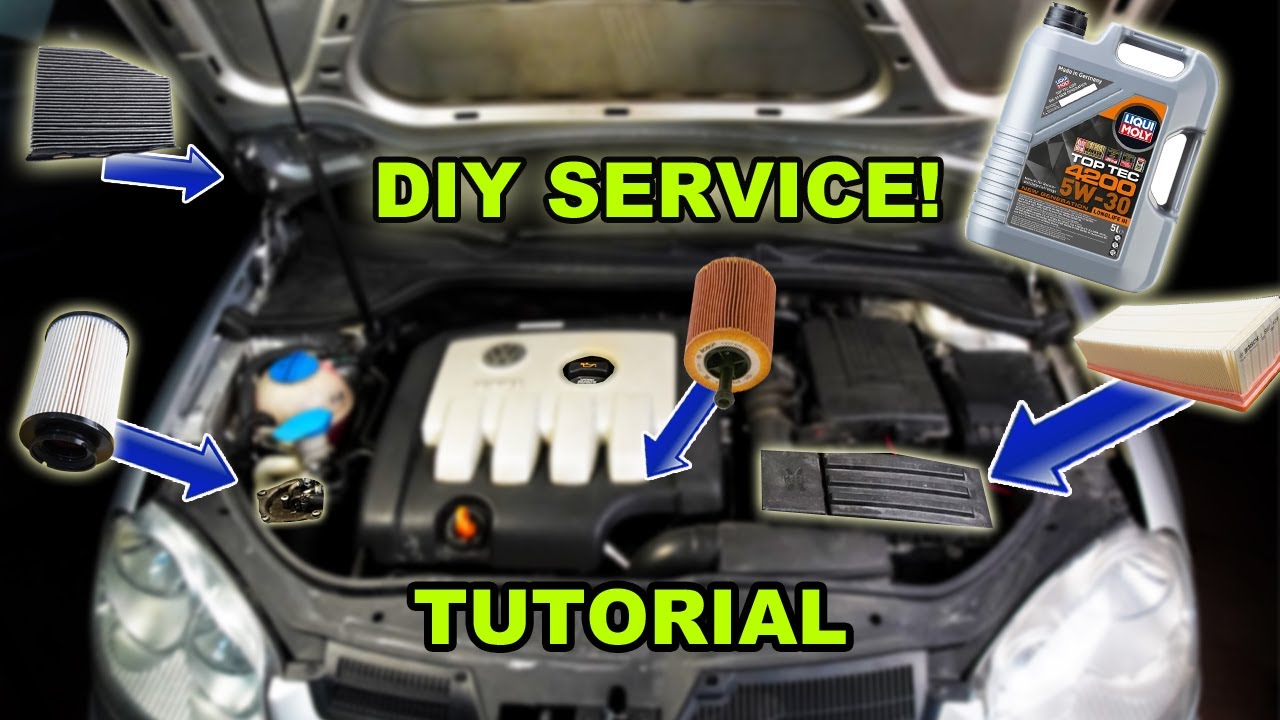 SERVICE SELBER MACHEN! | VW GOLF 5 | 1,9 TDI | AUSFÜHRLICHE ANLEITUNG! | ÖLWECHSEL & ALLE FILTER!