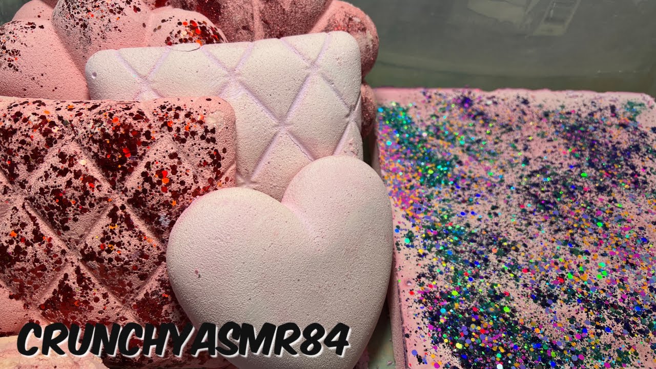 Pink/Red Gym Chalk Crush | Subscriber Appreciation WK 11 | Oddly Satisfying | ASMR
