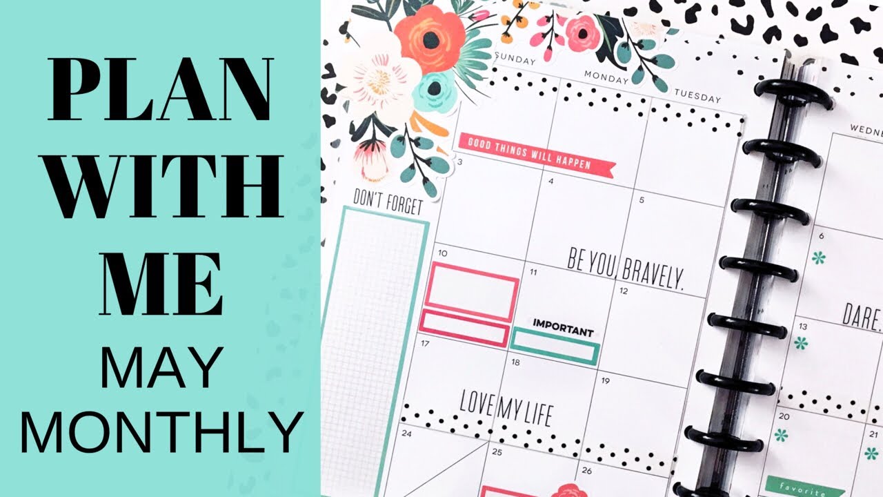PLAN WITH ME | May 2020 Monthly | Classic Happy Planner