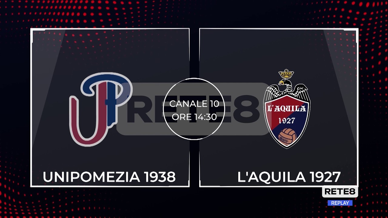 Serie D UniPomezia - L’Aquila in diretta su Rete8