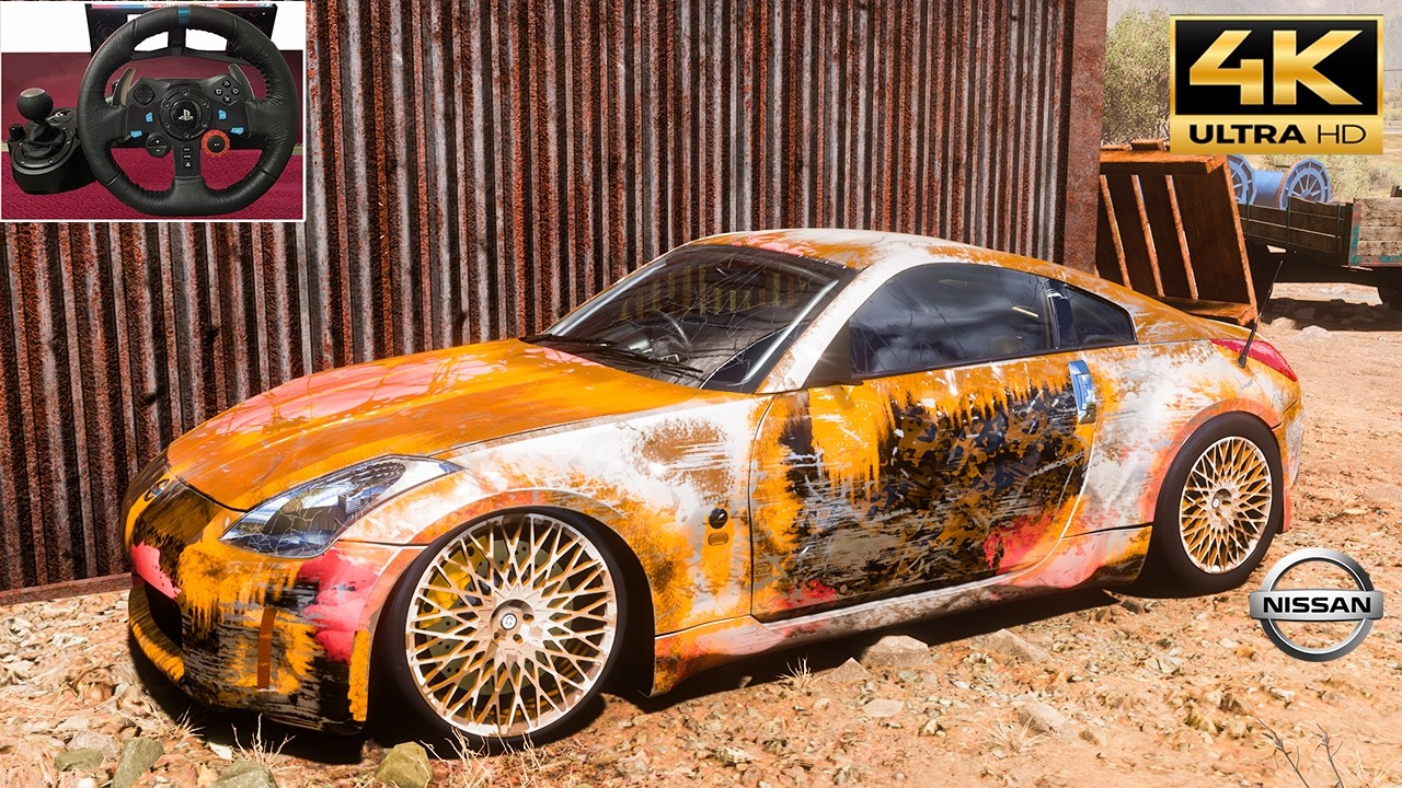 Rebuilding Nissan Fairlady 350Z (850Hp) - Forza Horizon 5 | Steering Wheel Gameplay.