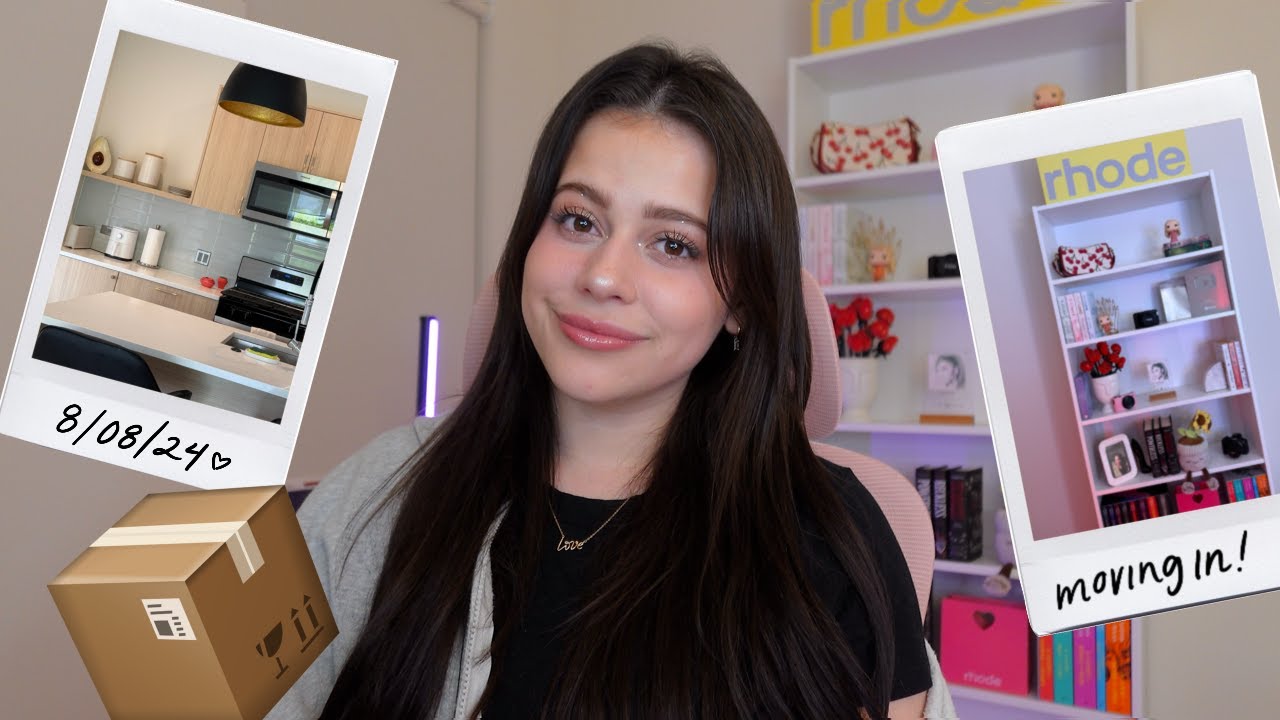 MOVING INTO A NEW PLACE📦🔑⋆｡°✩ (packing, setting up my bookshelf, and a lot of emotions)