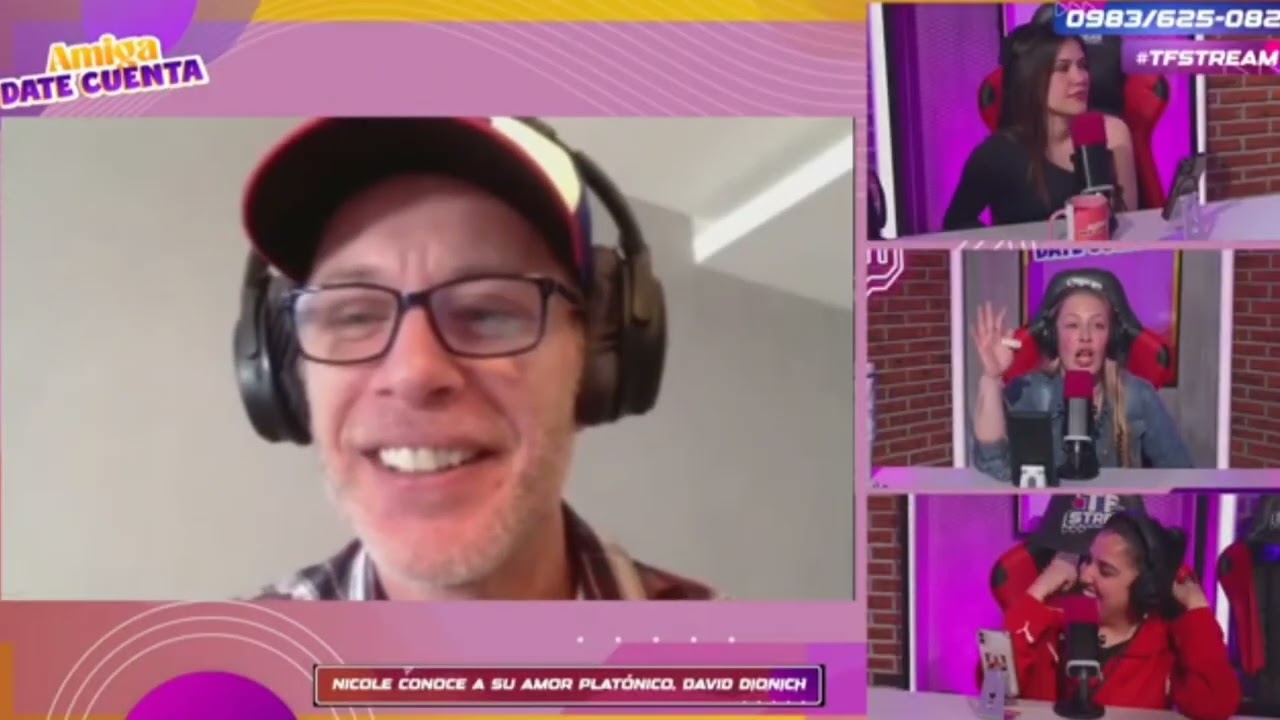 David Dionich y Nicole Sautu en Amiga Date Cuenta de TF STREAM