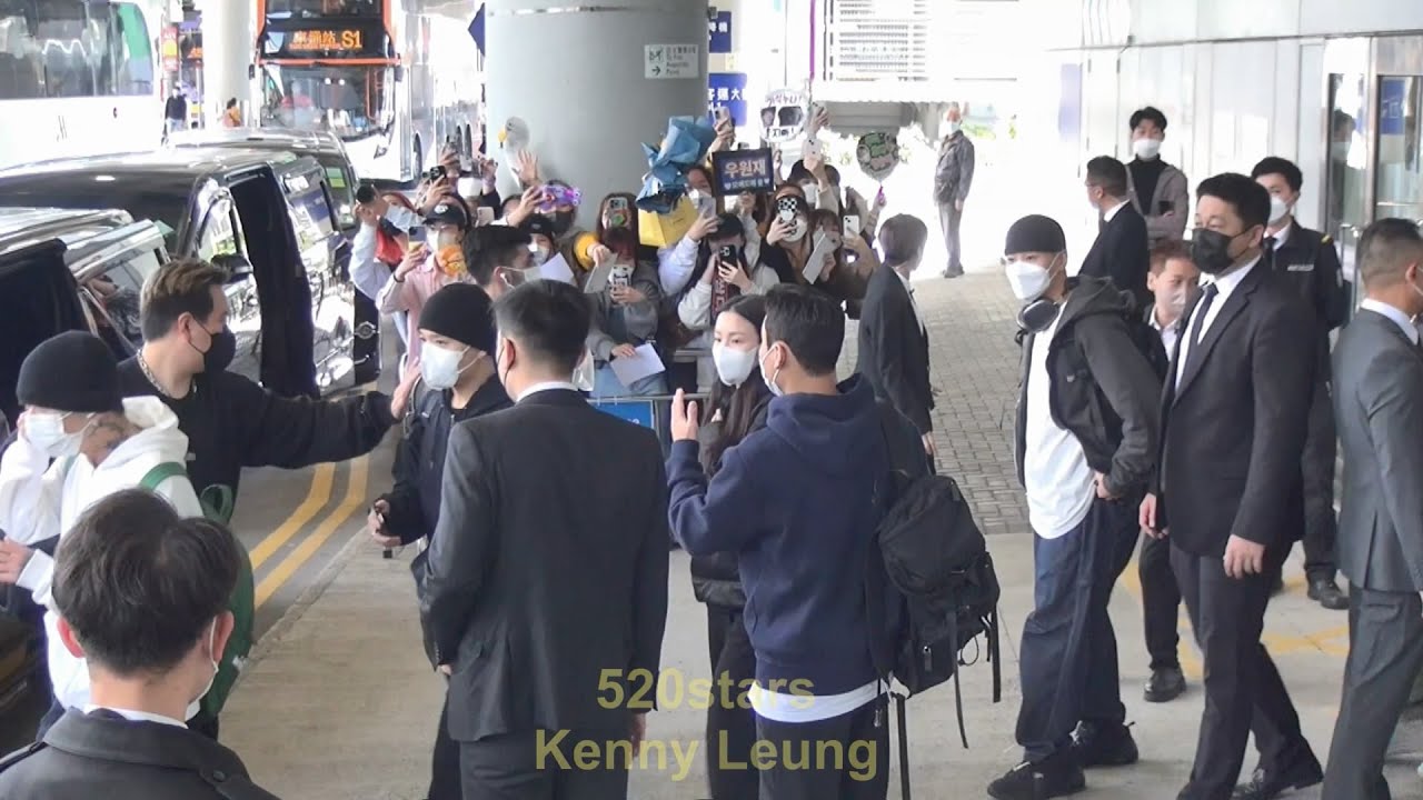 AOMG (YUGYEOM [GOT7]、GRAY、Woo、Loco、Lee Hi、Simon Dominic) Hong Kong Airport Arrival 20230202