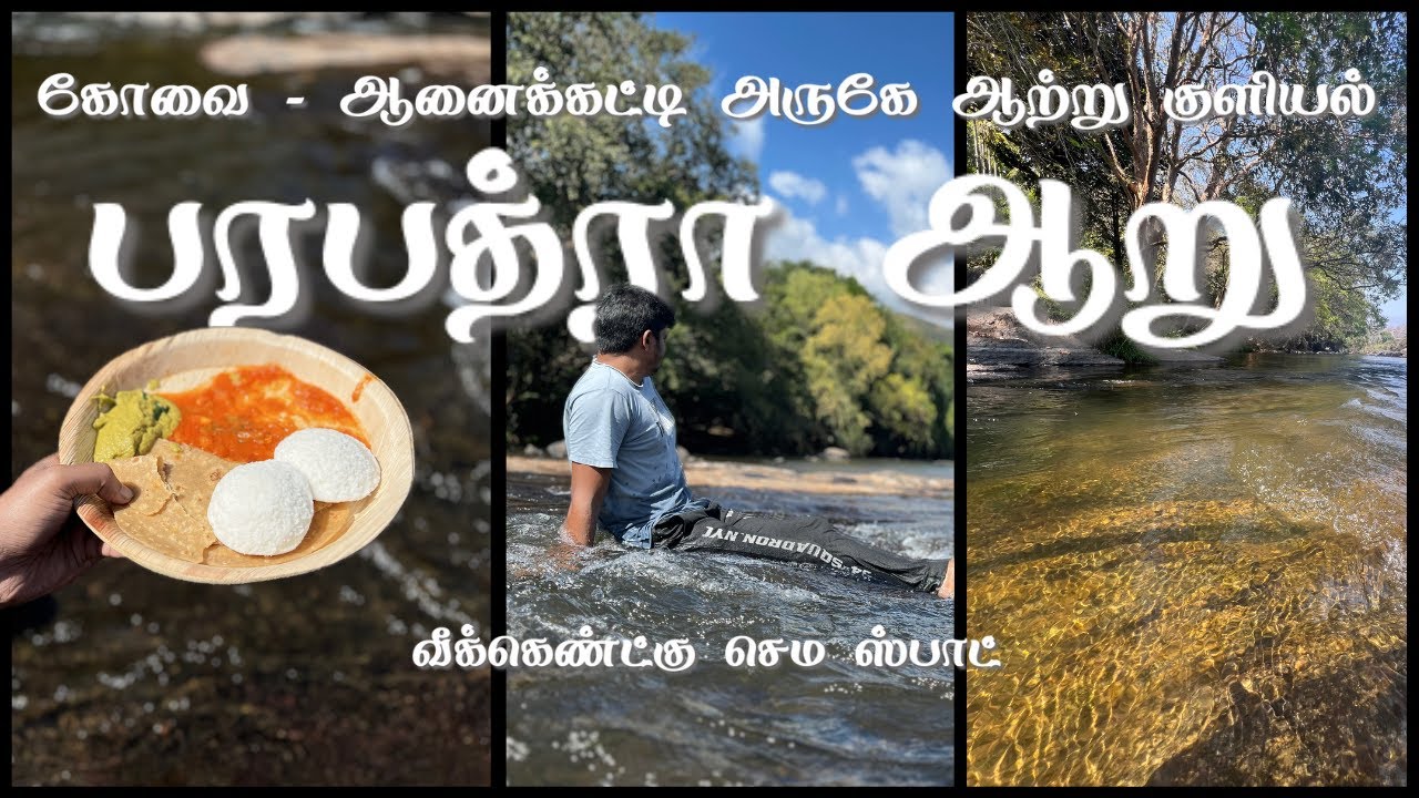 வெயிலுக்கு நல்லா ஆத்துல குளியல் | பரபத்ரா ஆறு | River near Coimbatore | Anaikatti | Tamil Backpacker