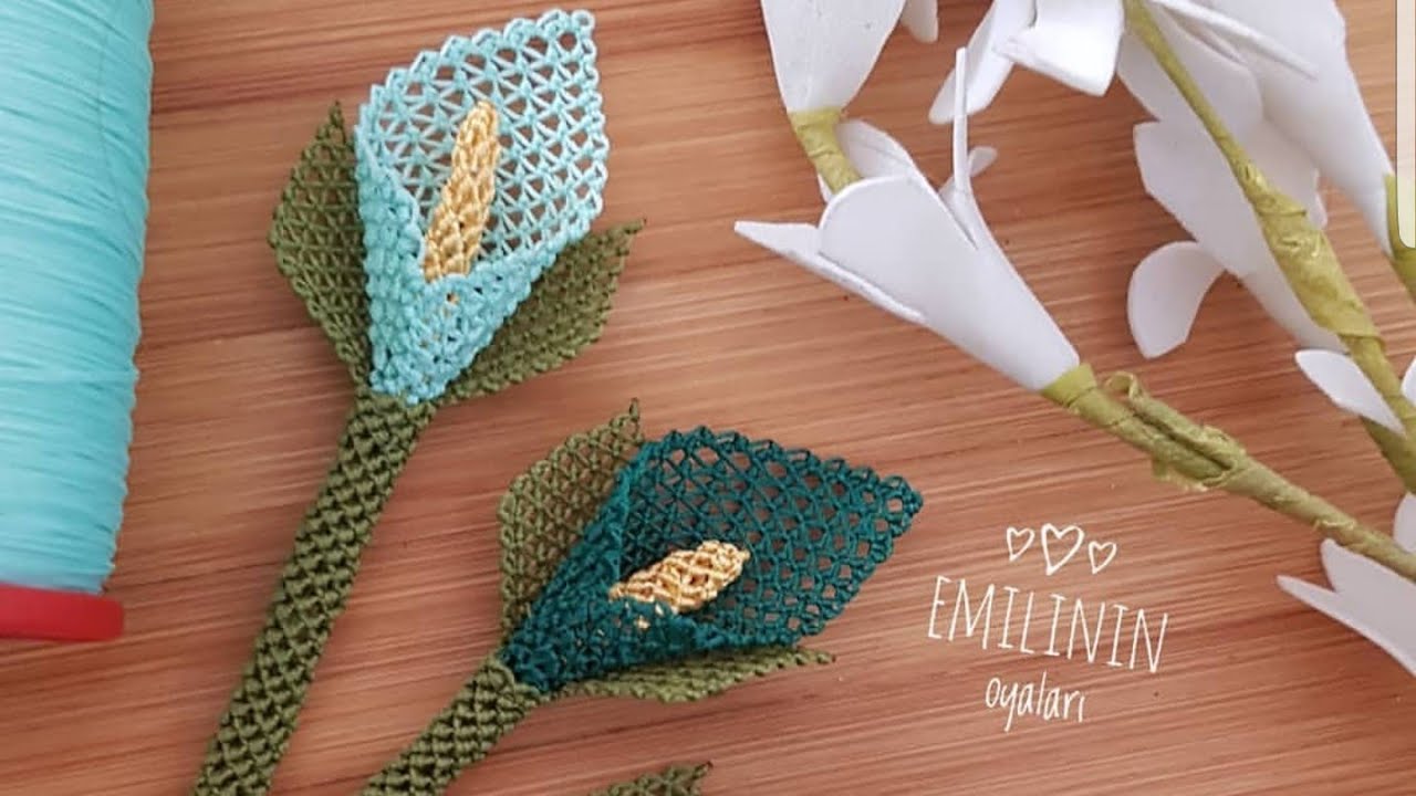 gala çiçeği/tesbih çiçeği/flower/needle lace