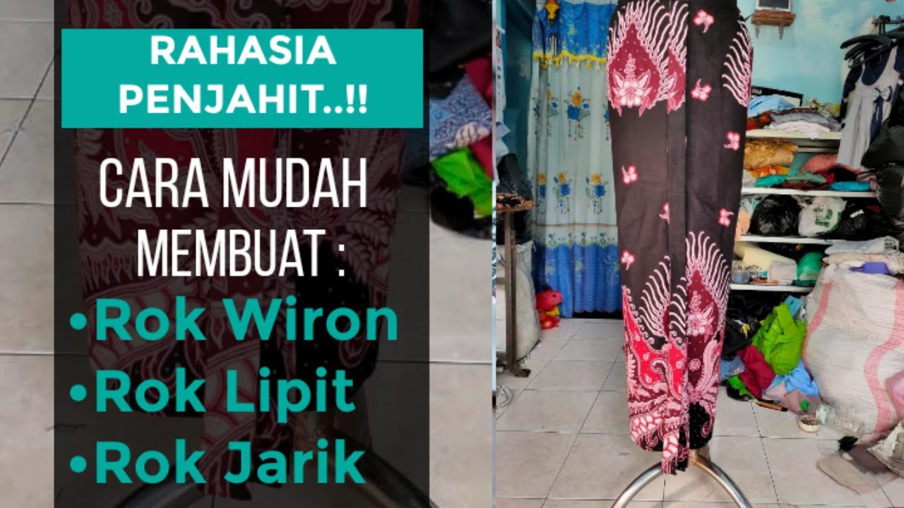 Cara Mudah Membuat Rok Lipit atau Rok Wiron