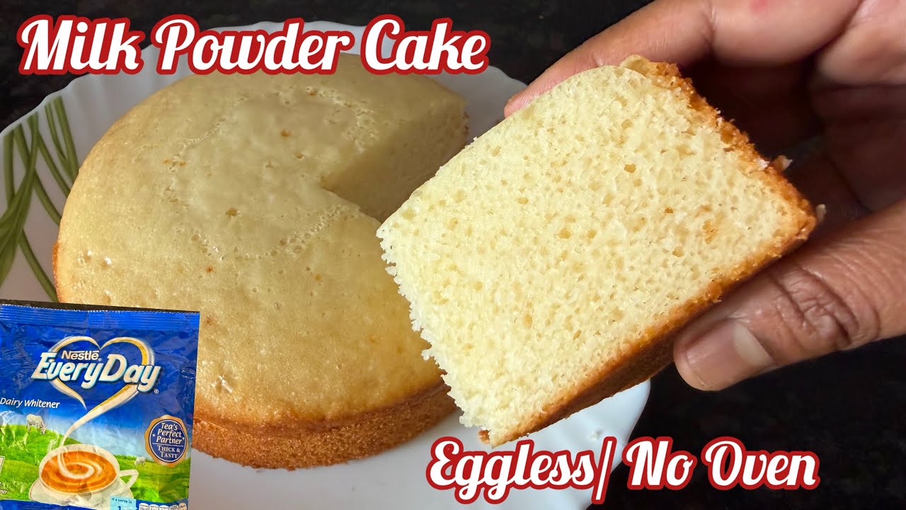 Milk Powder Cake Recipe | Eggless Sponge Cake with Nestle Milk Powder | How to make Milk Powder Cake