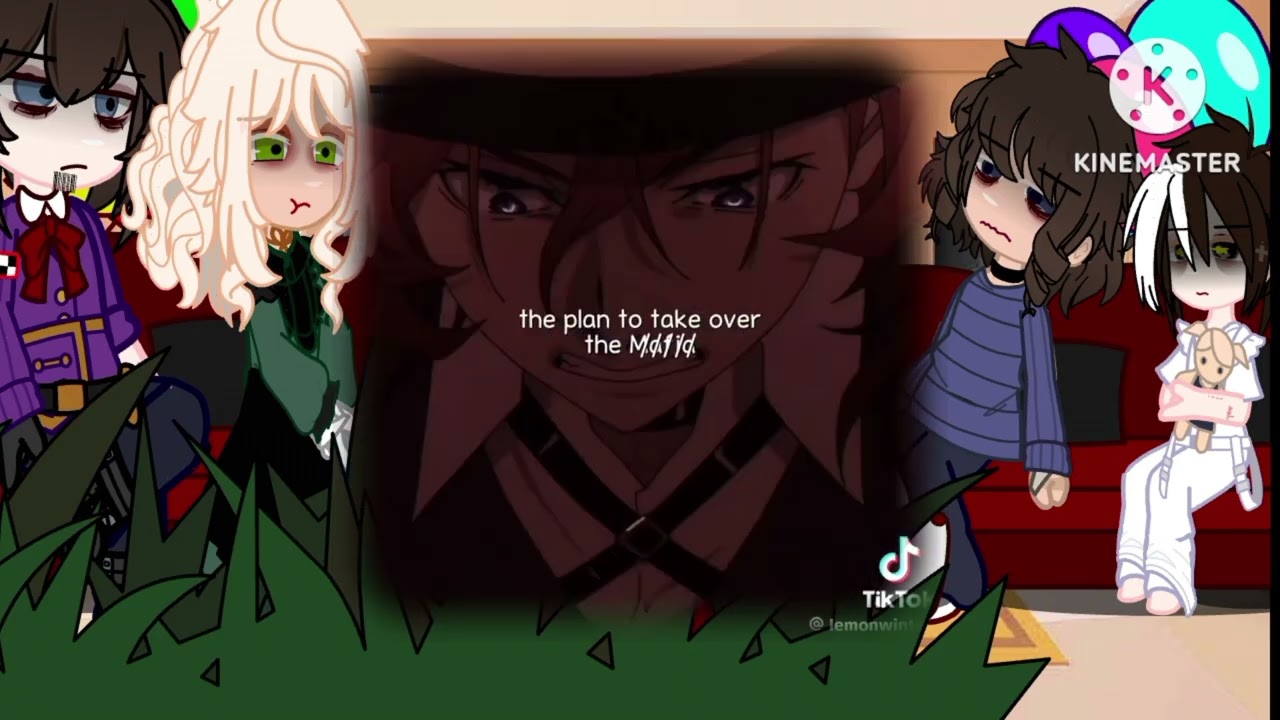 Aftons react to Michael as Dazai/2x speed/WIP//1/2 2.5/3