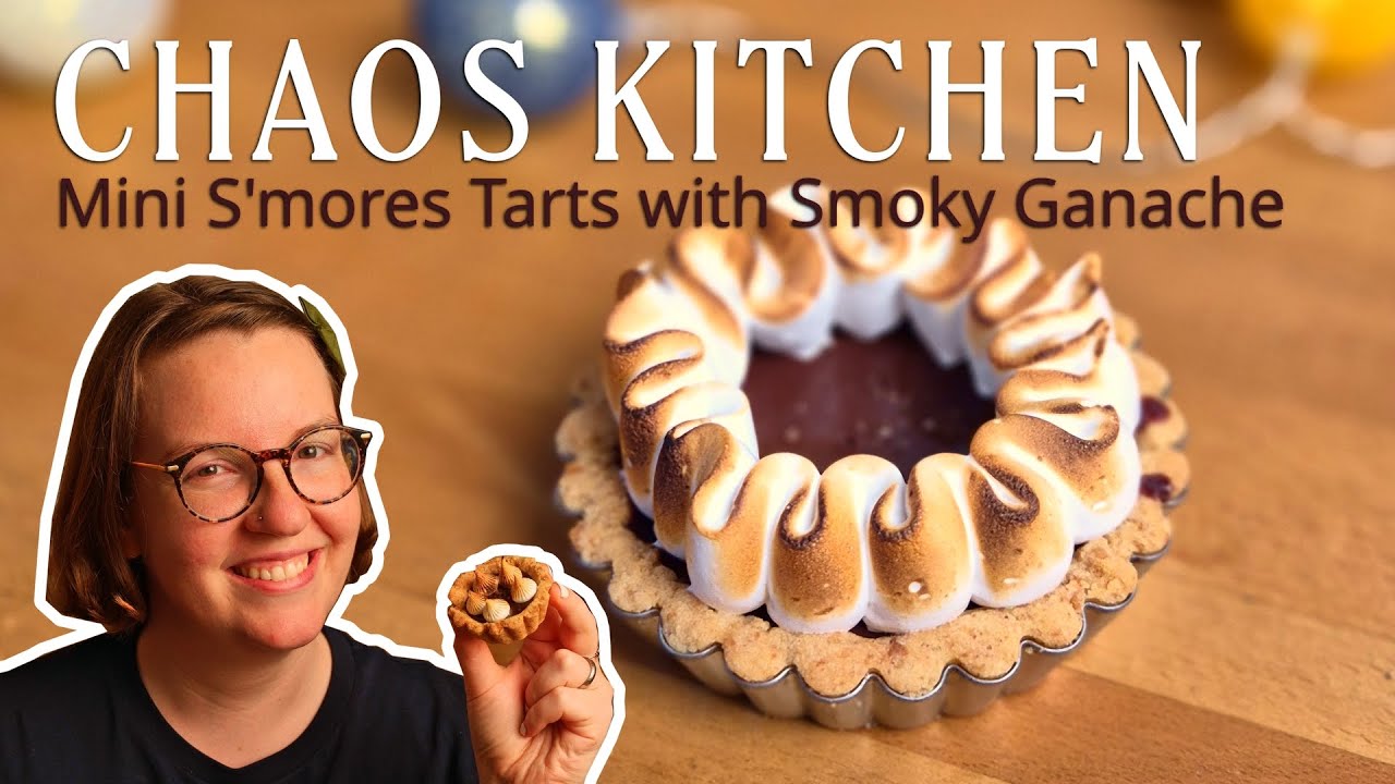 Mini S'mores Tarts with Smoky Chocolate Ganache and Toasted Marshmallow Meringue | Chaos Kitchen