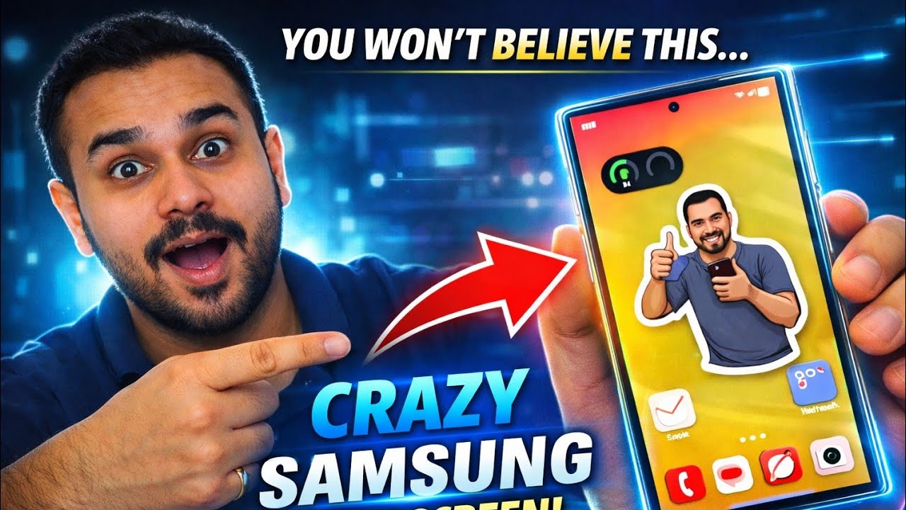 My Samsung Home Screen with Stickers Looks Like insane 🫨