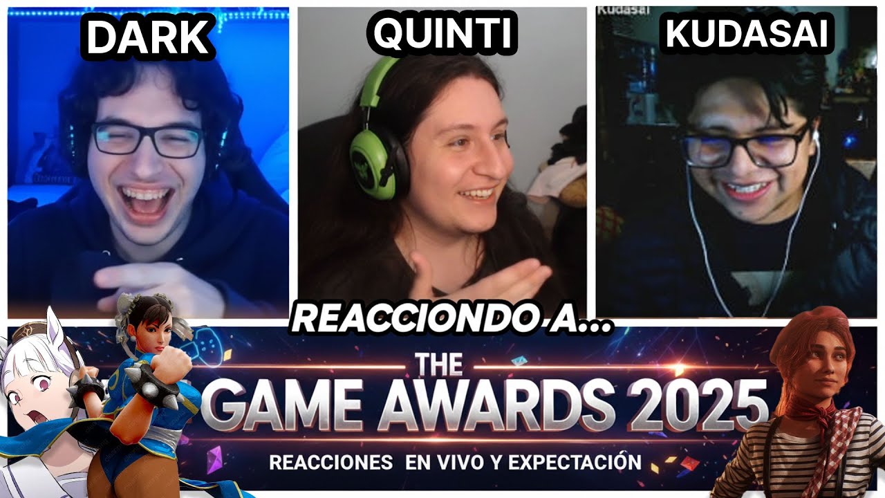 MEJORES MOMENTOS DE LOS GAME AWARDS 2025 DARKRAI/QUINTERO/KUDASAI