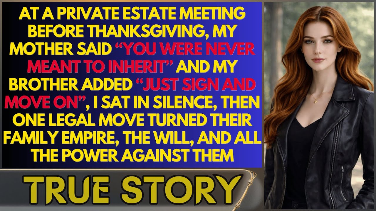 At My Parents’ Estate Meeting, My Mother Said “You Were Never Meant To Lead”, Painful But I Took —..