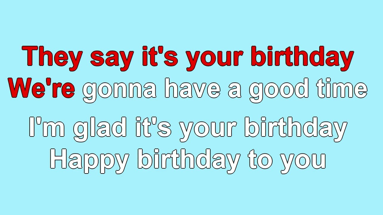 They say it's your Birthday 1968