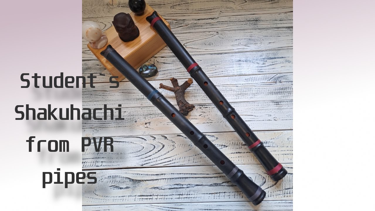 Student's shakuhachi making.