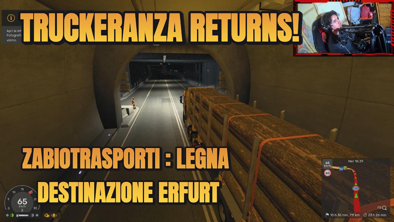 TRUCKERANZA RETURNS! -  zabiotrasporti: legna DESTINAZIONE ERFURT (moza tsw gameplay)