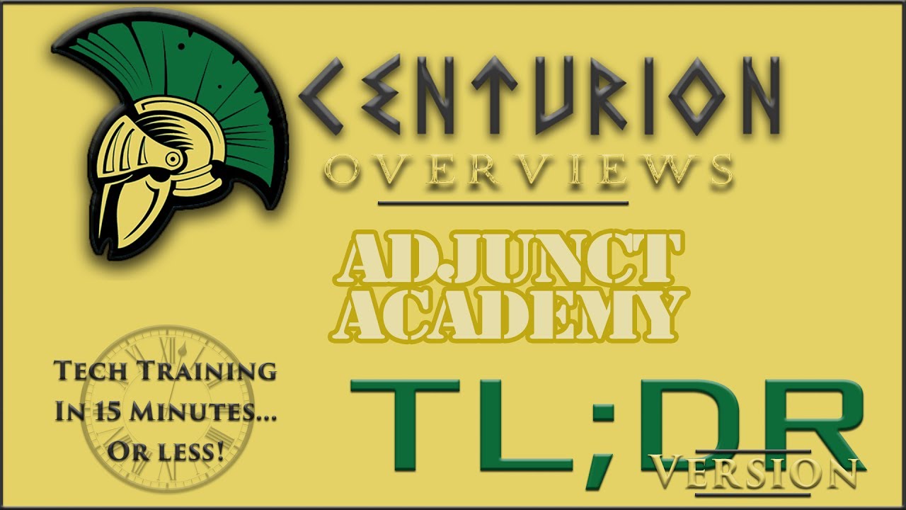 Adjunct Academy Intro