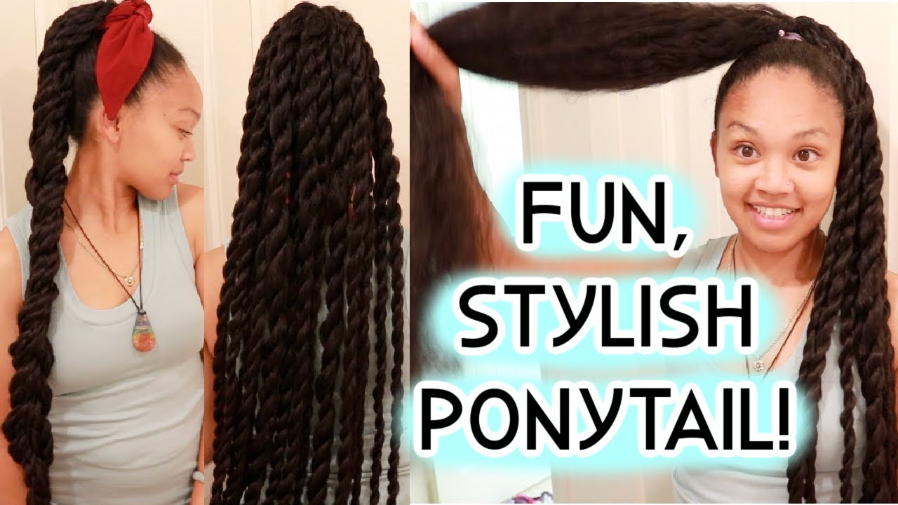 HOW TO: Easy Ponytail Twists + Braided Twists | Hair Tutorial