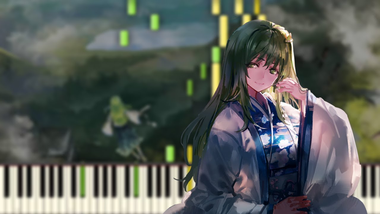 [Piano Solo] Touhou 10 - Faith is for the Transient People | Synthesia Tutorial | Arrangement