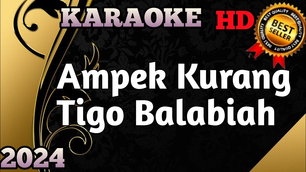 Gabak Dilangik Hujan Tak Turun (Ampek Kurang Tigo Balabiah) Karaoke Minang Remix Dendang HD