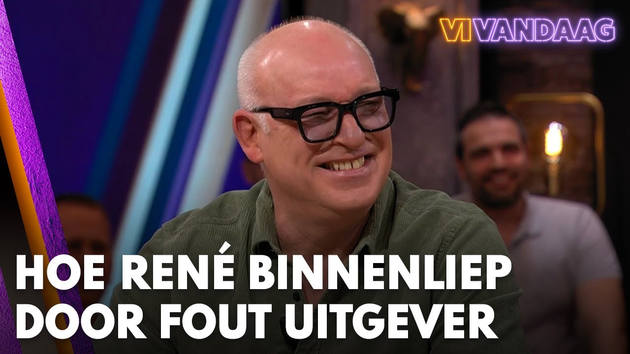 Hoe René door fout van uitgever een vermogen verdiende aan verkoop boek ‘Gijp’ | VI Vandaag
