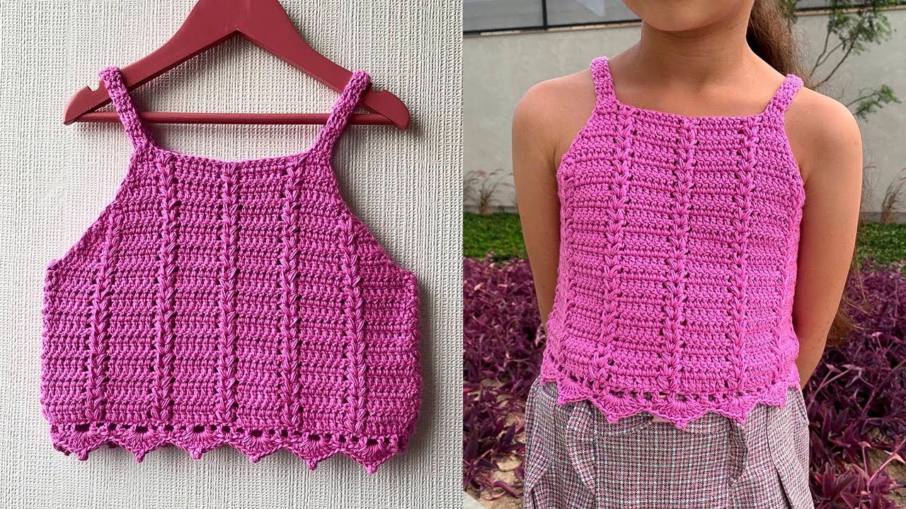 😍Un tejido muy hermoso y fácil / top a crochet para todas las edades!