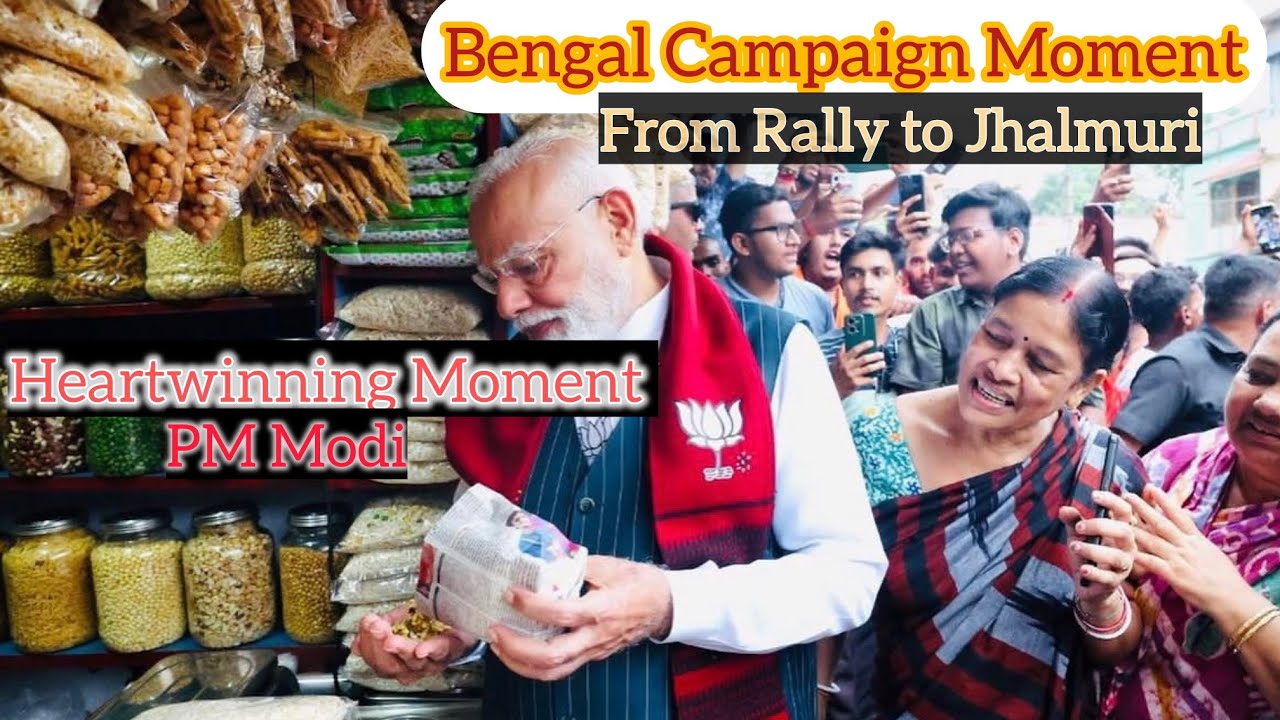 PM Narendra Modi&rsquo;s Simple Taste! Jhalmuri Stop Wins Hearts in West Bengal.