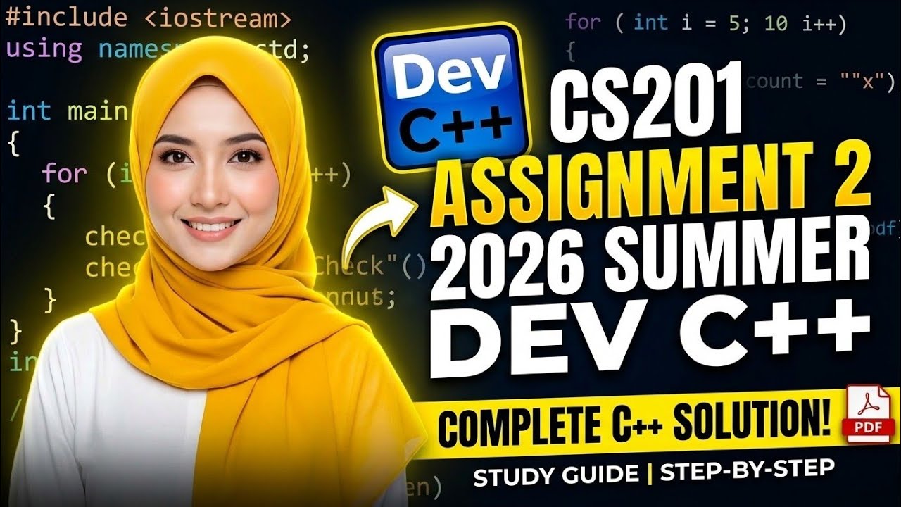 CS201 Assignment 2 Solution 2026 | Introduction to Programming | Virtual University