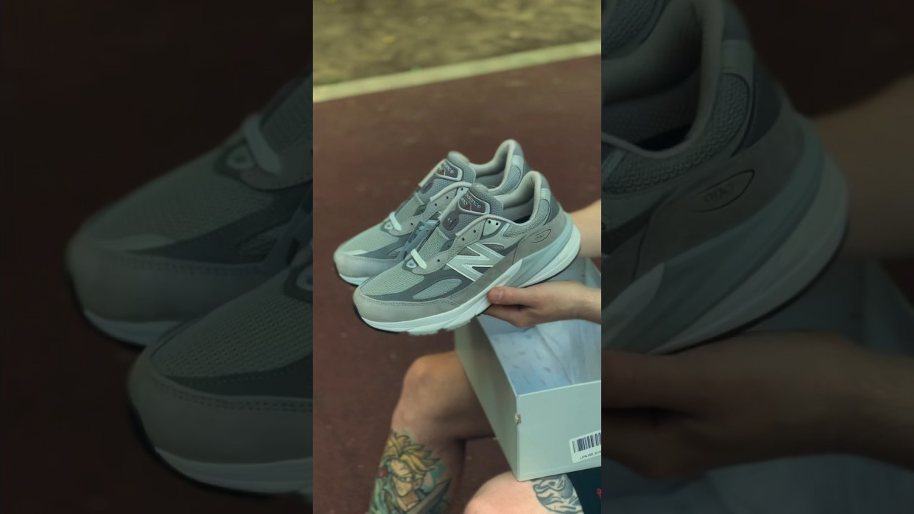 Распаковка new balance 990v6 made in USA в классическом сером цвете