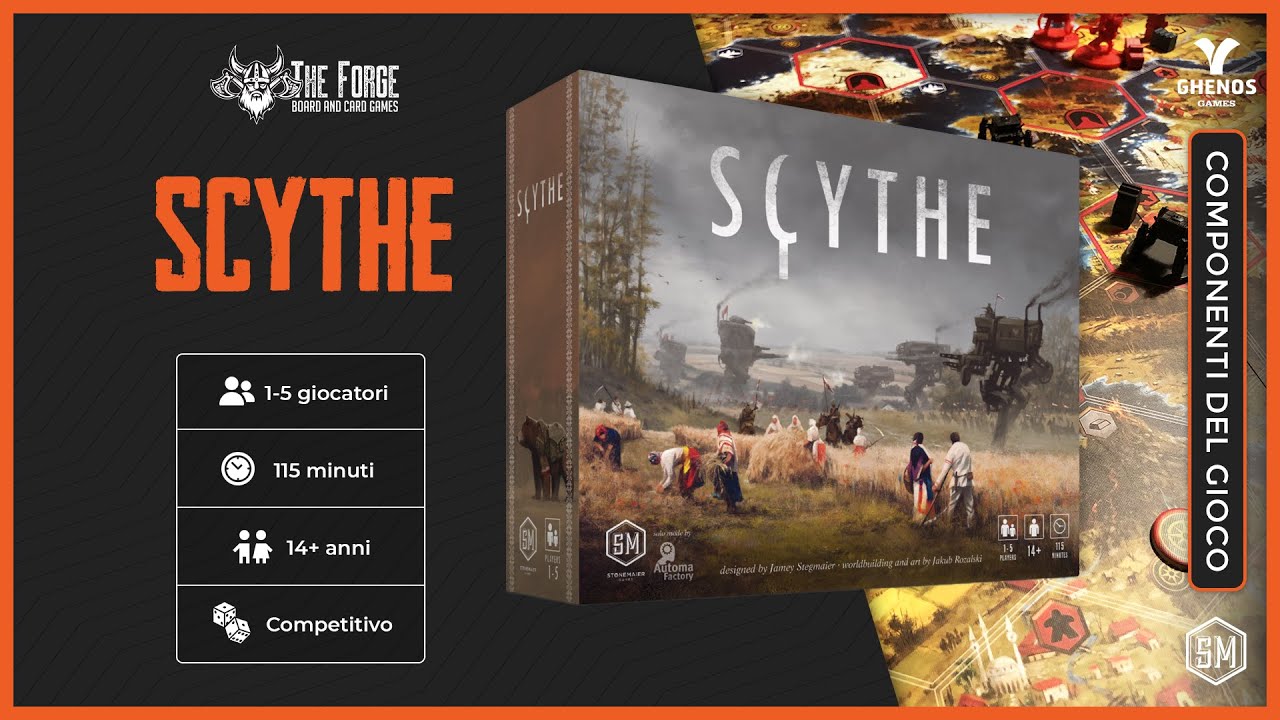 SCYTHE: unboxing di un GIOCO DA TAVOLO dai componenti e la grafica straordinari!
