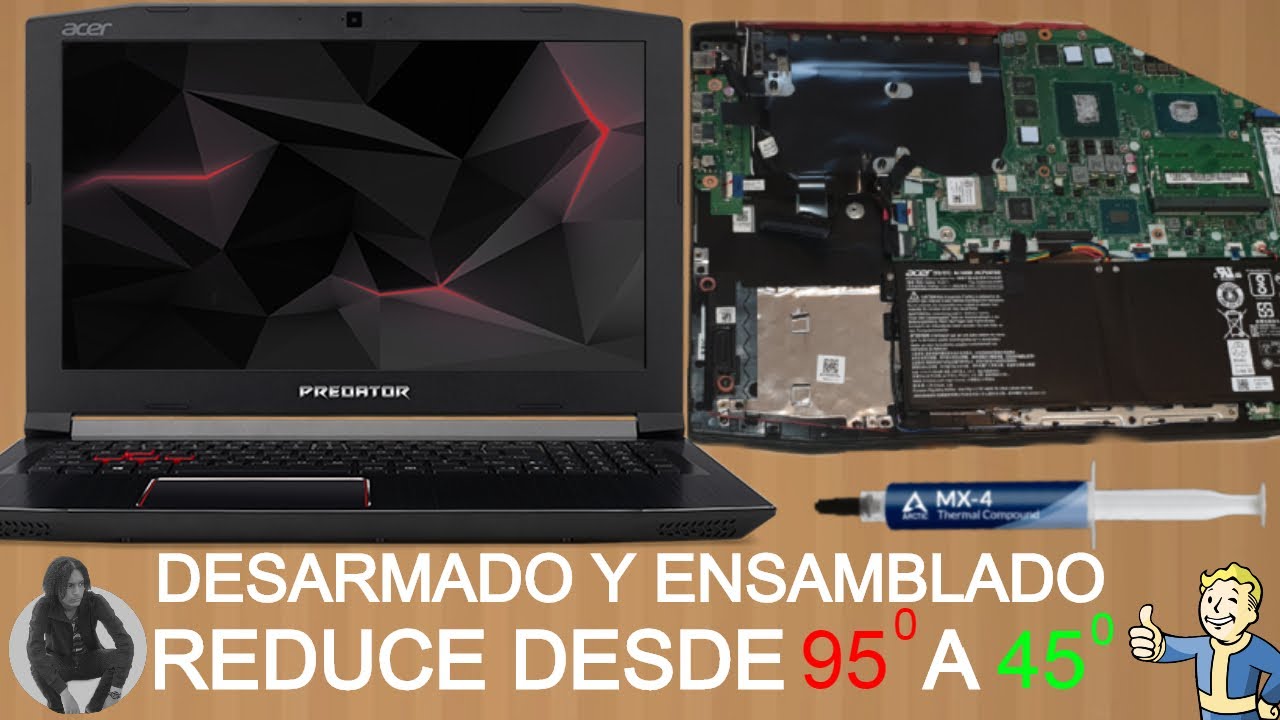 Acer Predator Helios 300 | MANTENIMIENTO Y APLICACION DE PASTA TERMICA | DESARMADO Y ENSAMBLADO