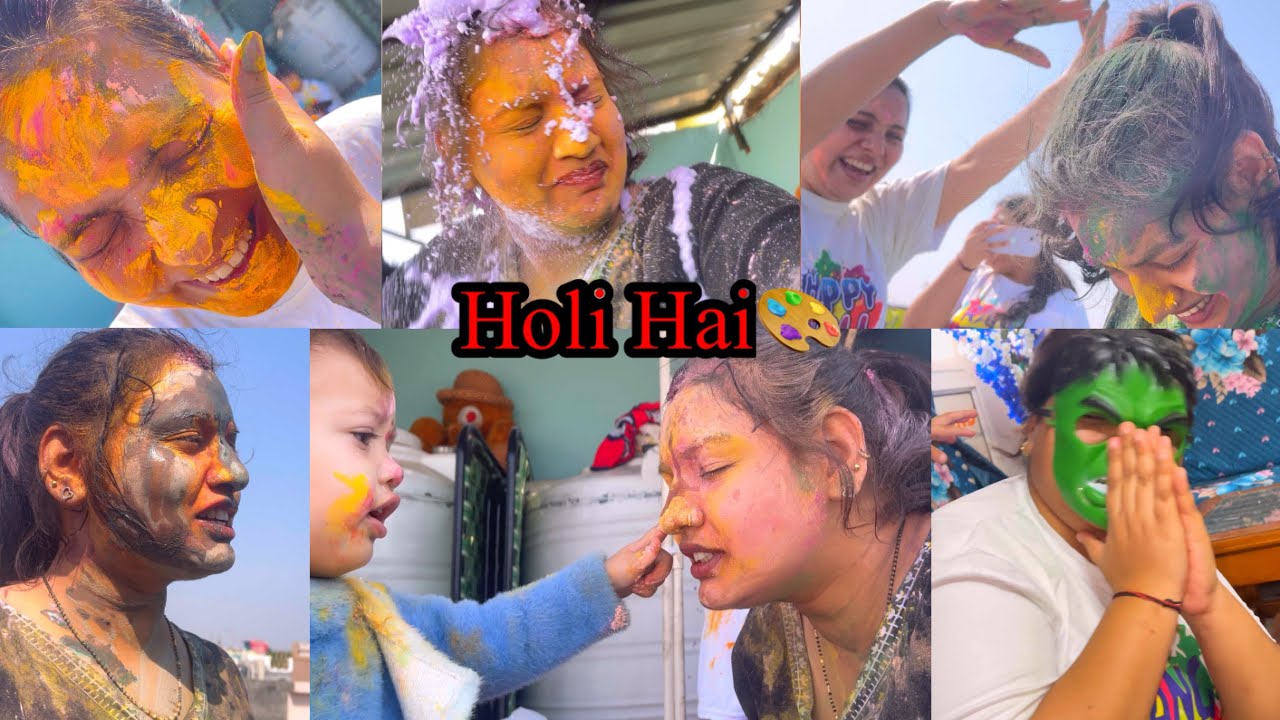 Baap re Aise Holi Kon Kehlta Hai Bhai🥶Holi Par To Bhabhi Ka Bachna Impossible Hota Hai😣ll Holi Vlog 