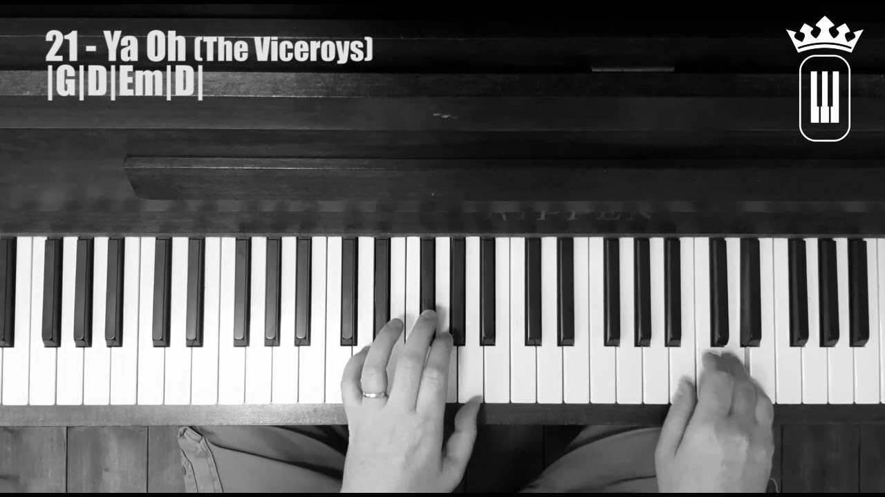 Krone - Classic Reggae riddim on Piano - Year 02 - Riddim 21 to 30 (with Chords)